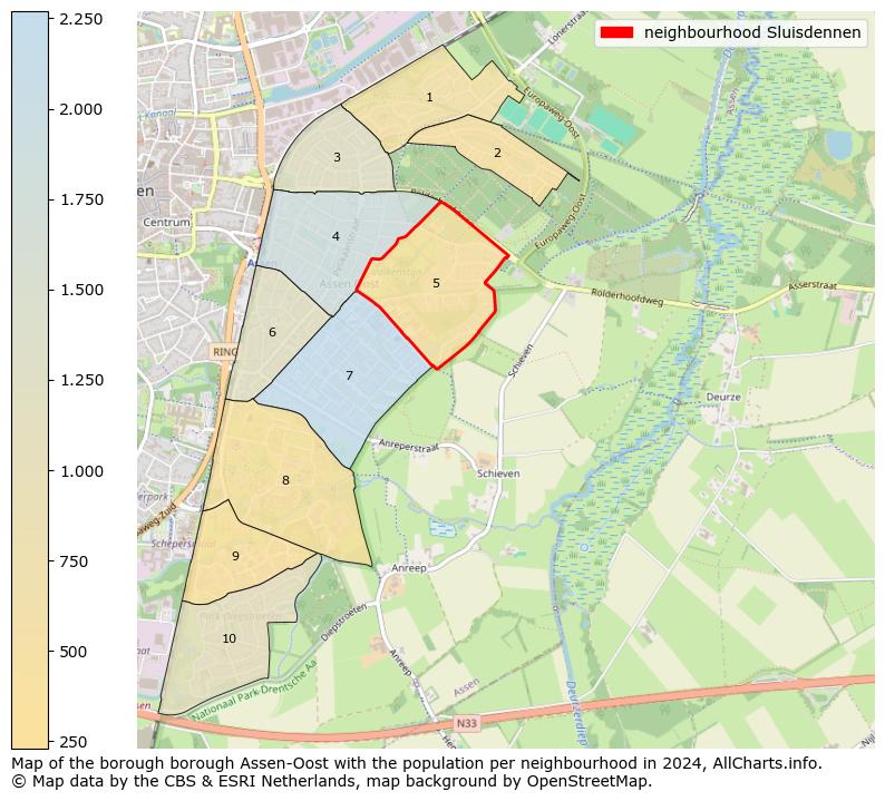 Image of the neighbourhood Sluisdennen at the map. This image is used as introduction to this page. This page shows a lot of information about the population in the neighbourhood Sluisdennen (such as the distribution by age groups of the residents, the composition of households, whether inhabitants are natives or Dutch with an immigration background, data about the houses (numbers, types, price development, use, type of property, ...) and more (car ownership, energy consumption, ...) based on open data from the Dutch Central Bureau of Statistics and various other sources!