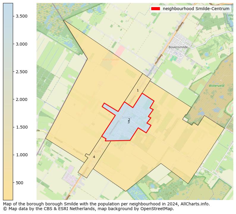 Image of the neighbourhood Smilde-Centrum at the map. This image is used as introduction to this page. This page shows a lot of information about the population in the neighbourhood Smilde-Centrum (such as the distribution by age groups of the residents, the composition of households, whether inhabitants are natives or Dutch with an immigration background, data about the houses (numbers, types, price development, use, type of property, ...) and more (car ownership, energy consumption, ...) based on open data from the Dutch Central Bureau of Statistics and various other sources!