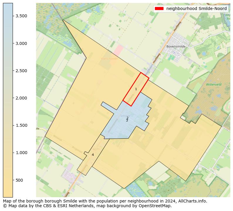 Image of the neighbourhood Smilde-Noord at the map. This image is used as introduction to this page. This page shows a lot of information about the population in the neighbourhood Smilde-Noord (such as the distribution by age groups of the residents, the composition of households, whether inhabitants are natives or Dutch with an immigration background, data about the houses (numbers, types, price development, use, type of property, ...) and more (car ownership, energy consumption, ...) based on open data from the Dutch Central Bureau of Statistics and various other sources!