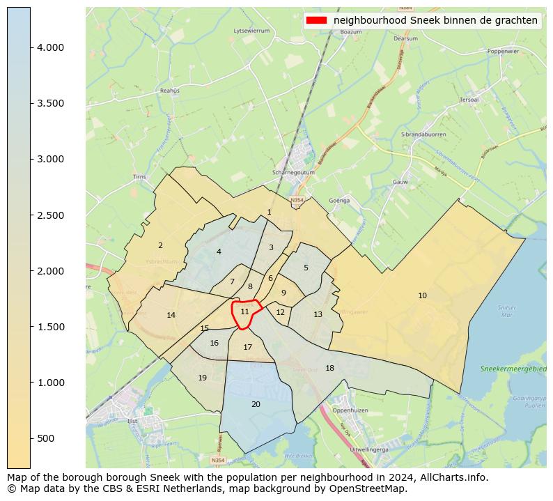 Image of the neighbourhood Sneek binnen de grachten at the map. This image is used as introduction to this page. This page shows a lot of information about the population in the neighbourhood Sneek binnen de grachten (such as the distribution by age groups of the residents, the composition of households, whether inhabitants are natives or Dutch with an immigration background, data about the houses (numbers, types, price development, use, type of property, ...) and more (car ownership, energy consumption, ...) based on open data from the Dutch Central Bureau of Statistics and various other sources!