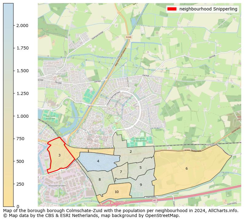 Image of the neighbourhood Snipperling at the map. This image is used as introduction to this page. This page shows a lot of information about the population in the neighbourhood Snipperling (such as the distribution by age groups of the residents, the composition of households, whether inhabitants are natives or Dutch with an immigration background, data about the houses (numbers, types, price development, use, type of property, ...) and more (car ownership, energy consumption, ...) based on open data from the Dutch Central Bureau of Statistics and various other sources!