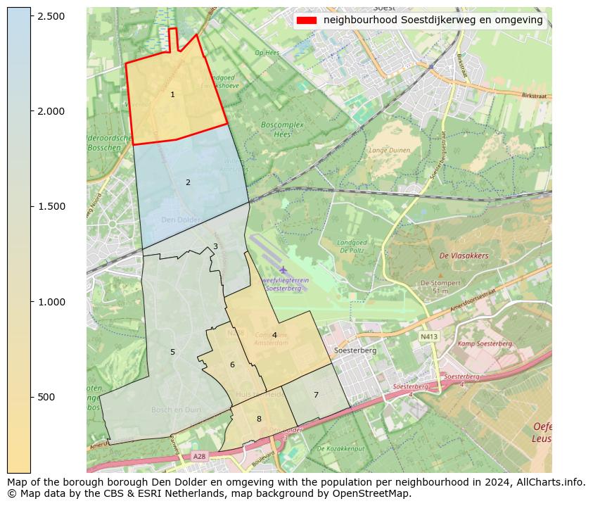 Image of the neighbourhood Soestdijkerweg en omgeving at the map. This image is used as introduction to this page. This page shows a lot of information about the population in the neighbourhood Soestdijkerweg en omgeving (such as the distribution by age groups of the residents, the composition of households, whether inhabitants are natives or Dutch with an immigration background, data about the houses (numbers, types, price development, use, type of property, ...) and more (car ownership, energy consumption, ...) based on open data from the Dutch Central Bureau of Statistics and various other sources!