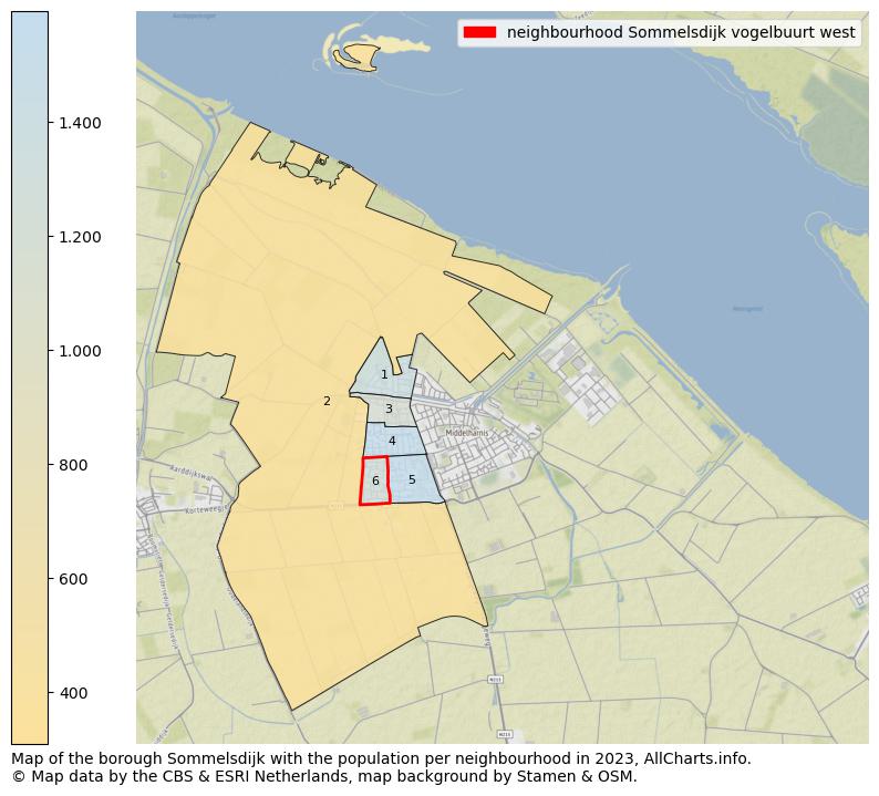 Map of the borough Sommelsdijk with the population per neighbourhood in 2023. This page shows a lot of information about residents (such as the distribution by age groups, family composition, gender, native or Dutch with an immigration background, ...), homes (numbers, types, price development, use, type of property, ...) and more (car ownership, energy consumption, ...) based on open data from the Dutch Central Bureau of Statistics and various other sources!