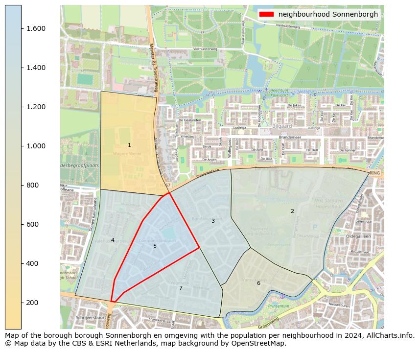 Image of the neighbourhood Sonnenborgh at the map. This image is used as introduction to this page. This page shows a lot of information about the population in the neighbourhood Sonnenborgh (such as the distribution by age groups of the residents, the composition of households, whether inhabitants are natives or Dutch with an immigration background, data about the houses (numbers, types, price development, use, type of property, ...) and more (car ownership, energy consumption, ...) based on open data from the Dutch Central Bureau of Statistics and various other sources!