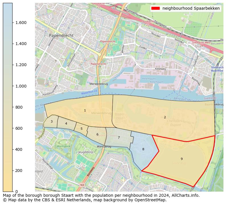 Image of the neighbourhood Spaarbekken at the map. This image is used as introduction to this page. This page shows a lot of information about the population in the neighbourhood Spaarbekken (such as the distribution by age groups of the residents, the composition of households, whether inhabitants are natives or Dutch with an immigration background, data about the houses (numbers, types, price development, use, type of property, ...) and more (car ownership, energy consumption, ...) based on open data from the Dutch Central Bureau of Statistics and various other sources!