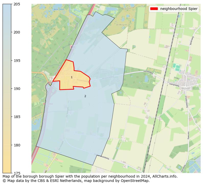 Image of the neighbourhood Spier at the map. This image is used as introduction to this page. This page shows a lot of information about the population in the neighbourhood Spier (such as the distribution by age groups of the residents, the composition of households, whether inhabitants are natives or Dutch with an immigration background, data about the houses (numbers, types, price development, use, type of property, ...) and more (car ownership, energy consumption, ...) based on open data from the Dutch Central Bureau of Statistics and various other sources!