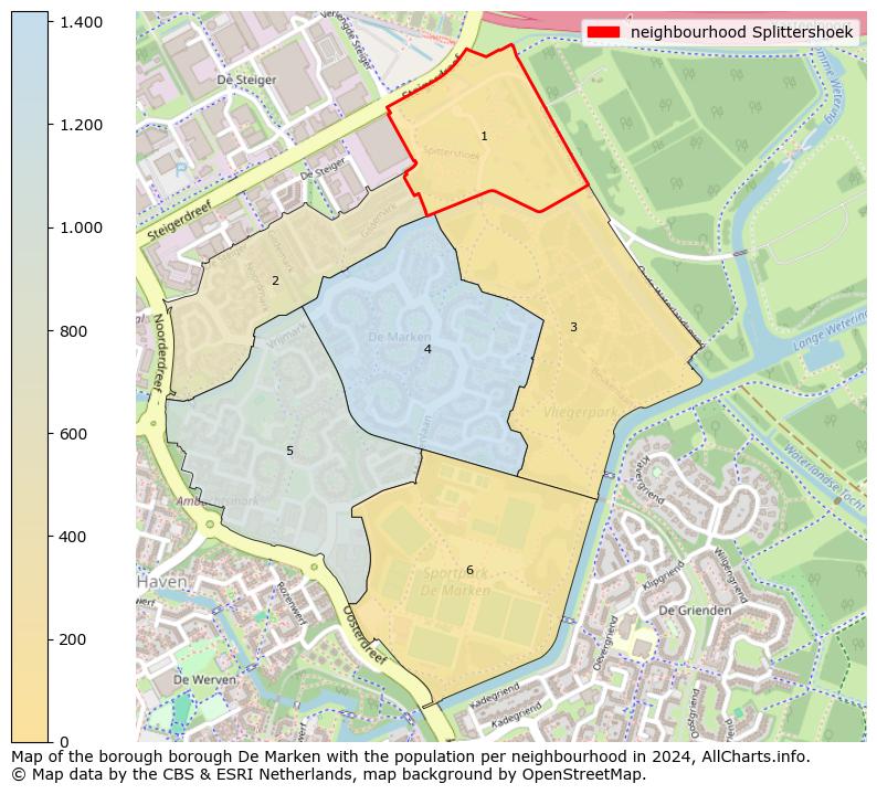 Image of the neighbourhood Splittershoek at the map. This image is used as introduction to this page. This page shows a lot of information about the population in the neighbourhood Splittershoek (such as the distribution by age groups of the residents, the composition of households, whether inhabitants are natives or Dutch with an immigration background, data about the houses (numbers, types, price development, use, type of property, ...) and more (car ownership, energy consumption, ...) based on open data from the Dutch Central Bureau of Statistics and various other sources!