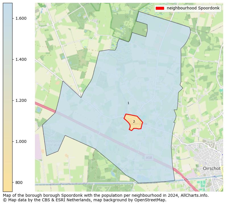 Image of the neighbourhood Spoordonk at the map. This image is used as introduction to this page. This page shows a lot of information about the population in the neighbourhood Spoordonk (such as the distribution by age groups of the residents, the composition of households, whether inhabitants are natives or Dutch with an immigration background, data about the houses (numbers, types, price development, use, type of property, ...) and more (car ownership, energy consumption, ...) based on open data from the Dutch Central Bureau of Statistics and various other sources!