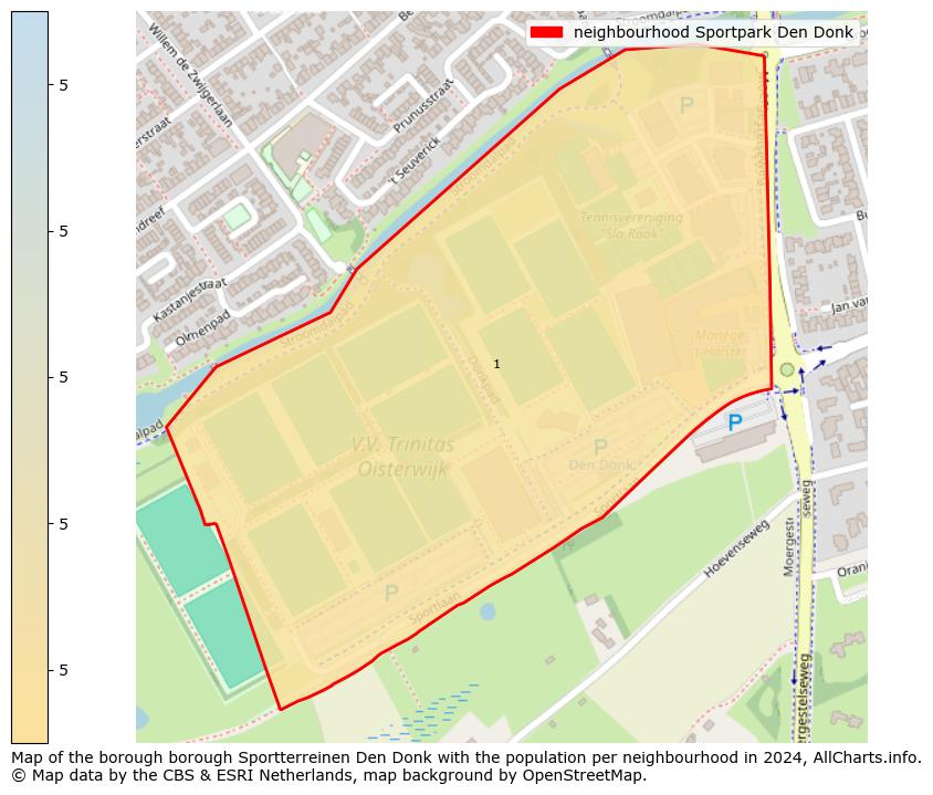 Image of the neighbourhood Sportpark Den Donk at the map. This image is used as introduction to this page. This page shows a lot of information about the population in the neighbourhood Sportpark Den Donk (such as the distribution by age groups of the residents, the composition of households, whether inhabitants are natives or Dutch with an immigration background, data about the houses (numbers, types, price development, use, type of property, ...) and more (car ownership, energy consumption, ...) based on open data from the Dutch Central Bureau of Statistics and various other sources!