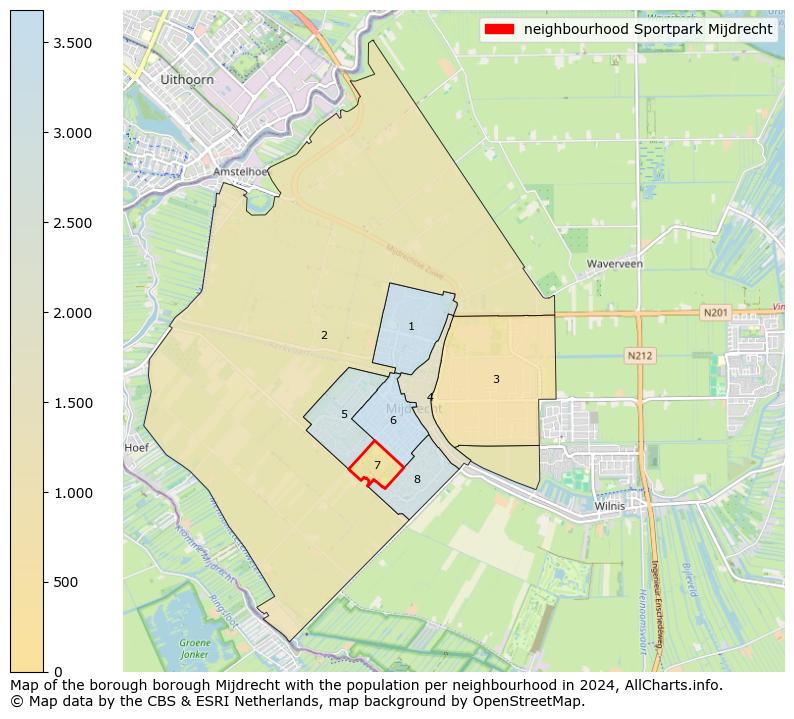 Image of the neighbourhood Sportpark Mijdrecht at the map. This image is used as introduction to this page. This page shows a lot of information about the population in the neighbourhood Sportpark Mijdrecht (such as the distribution by age groups of the residents, the composition of households, whether inhabitants are natives or Dutch with an immigration background, data about the houses (numbers, types, price development, use, type of property, ...) and more (car ownership, energy consumption, ...) based on open data from the Dutch Central Bureau of Statistics and various other sources!