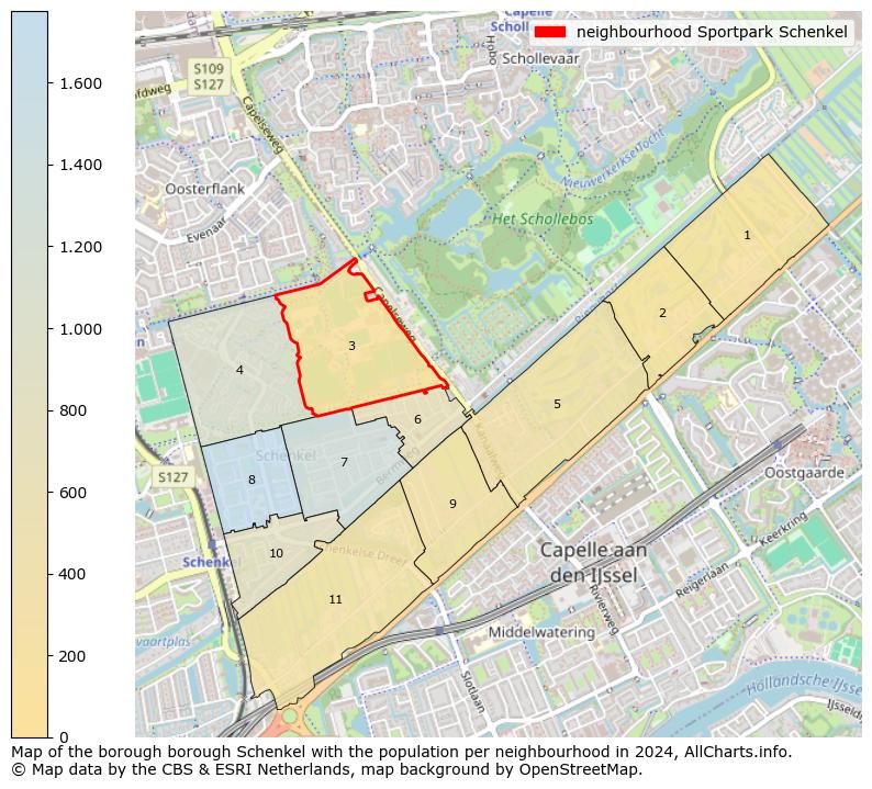 Image of the neighbourhood Sportpark Schenkel at the map. This image is used as introduction to this page. This page shows a lot of information about the population in the neighbourhood Sportpark Schenkel (such as the distribution by age groups of the residents, the composition of households, whether inhabitants are natives or Dutch with an immigration background, data about the houses (numbers, types, price development, use, type of property, ...) and more (car ownership, energy consumption, ...) based on open data from the Dutch Central Bureau of Statistics and various other sources!