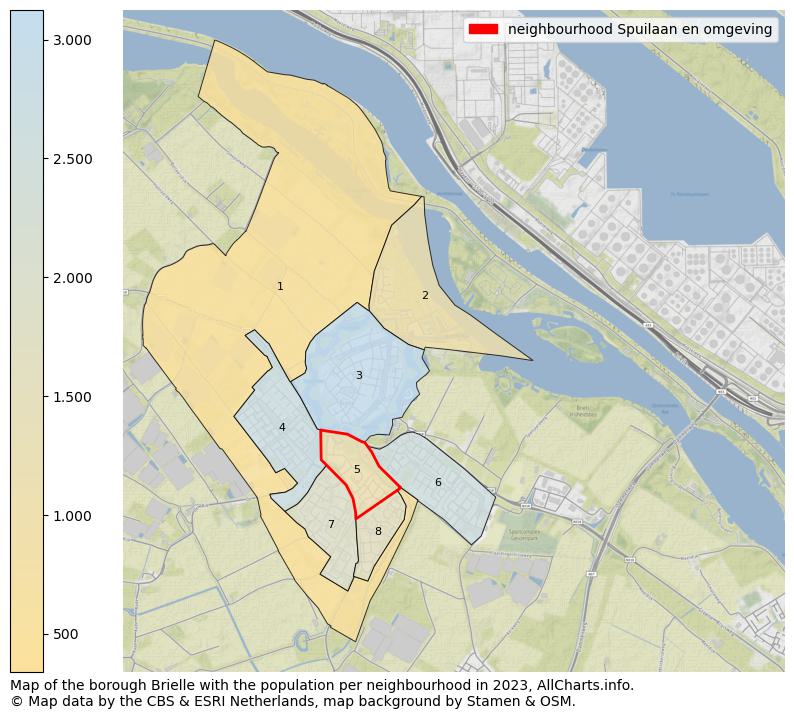 Map of the borough Brielle with the population per neighbourhood in 2023. This page shows a lot of information about residents (such as the distribution by age groups, family composition, gender, native or Dutch with an immigration background, ...), homes (numbers, types, price development, use, type of property, ...) and more (car ownership, energy consumption, ...) based on open data from the Dutch Central Bureau of Statistics and various other sources!