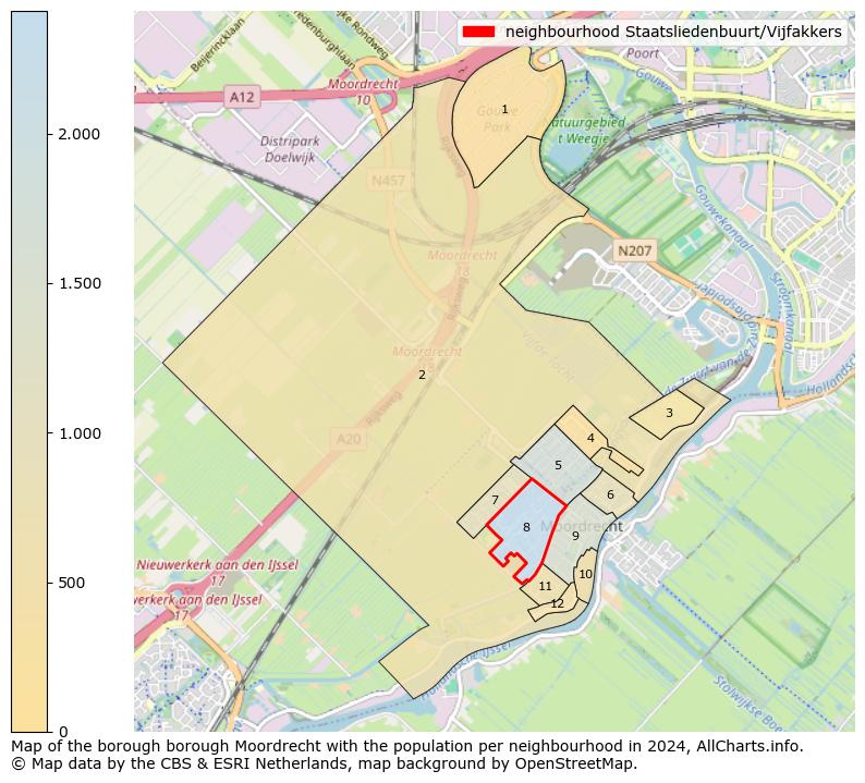 Image of the neighbourhood Staatsliedenbuurt/Vijfakkers at the map. This image is used as introduction to this page. This page shows a lot of information about the population in the neighbourhood Staatsliedenbuurt/Vijfakkers (such as the distribution by age groups of the residents, the composition of households, whether inhabitants are natives or Dutch with an immigration background, data about the houses (numbers, types, price development, use, type of property, ...) and more (car ownership, energy consumption, ...) based on open data from the Dutch Central Bureau of Statistics and various other sources!