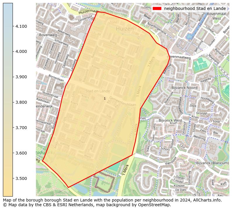 Image of the neighbourhood Stad en Lande at the map. This image is used as introduction to this page. This page shows a lot of information about the population in the neighbourhood Stad en Lande (such as the distribution by age groups of the residents, the composition of households, whether inhabitants are natives or Dutch with an immigration background, data about the houses (numbers, types, price development, use, type of property, ...) and more (car ownership, energy consumption, ...) based on open data from the Dutch Central Bureau of Statistics and various other sources!