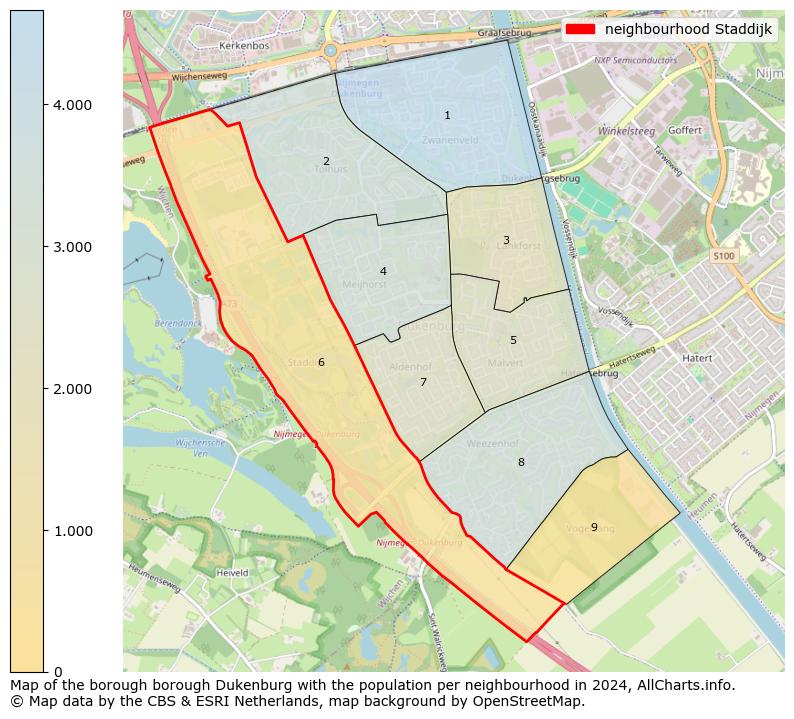 Image of the neighbourhood Staddijk at the map. This image is used as introduction to this page. This page shows a lot of information about the population in the neighbourhood Staddijk (such as the distribution by age groups of the residents, the composition of households, whether inhabitants are natives or Dutch with an immigration background, data about the houses (numbers, types, price development, use, type of property, ...) and more (car ownership, energy consumption, ...) based on open data from the Dutch Central Bureau of Statistics and various other sources!