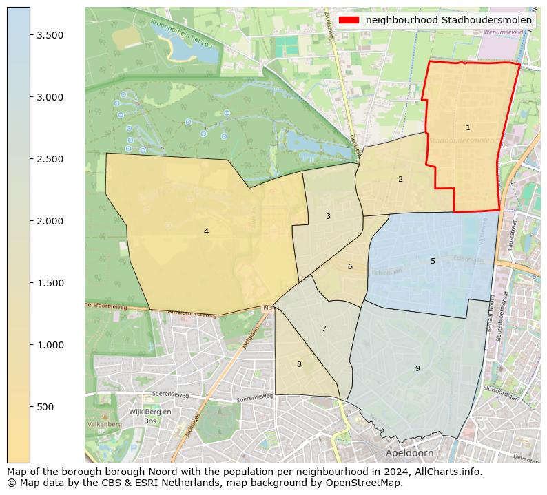 Image of the neighbourhood Stadhoudersmolen at the map. This image is used as introduction to this page. This page shows a lot of information about the population in the neighbourhood Stadhoudersmolen (such as the distribution by age groups of the residents, the composition of households, whether inhabitants are natives or Dutch with an immigration background, data about the houses (numbers, types, price development, use, type of property, ...) and more (car ownership, energy consumption, ...) based on open data from the Dutch Central Bureau of Statistics and various other sources!