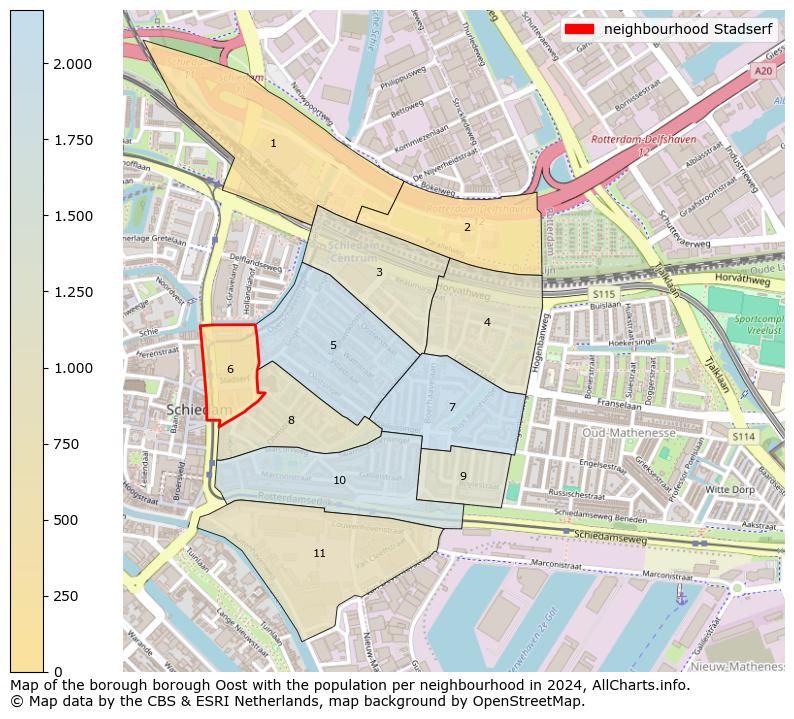 Image of the neighbourhood Stadserf at the map. This image is used as introduction to this page. This page shows a lot of information about the population in the neighbourhood Stadserf (such as the distribution by age groups of the residents, the composition of households, whether inhabitants are natives or Dutch with an immigration background, data about the houses (numbers, types, price development, use, type of property, ...) and more (car ownership, energy consumption, ...) based on open data from the Dutch Central Bureau of Statistics and various other sources!