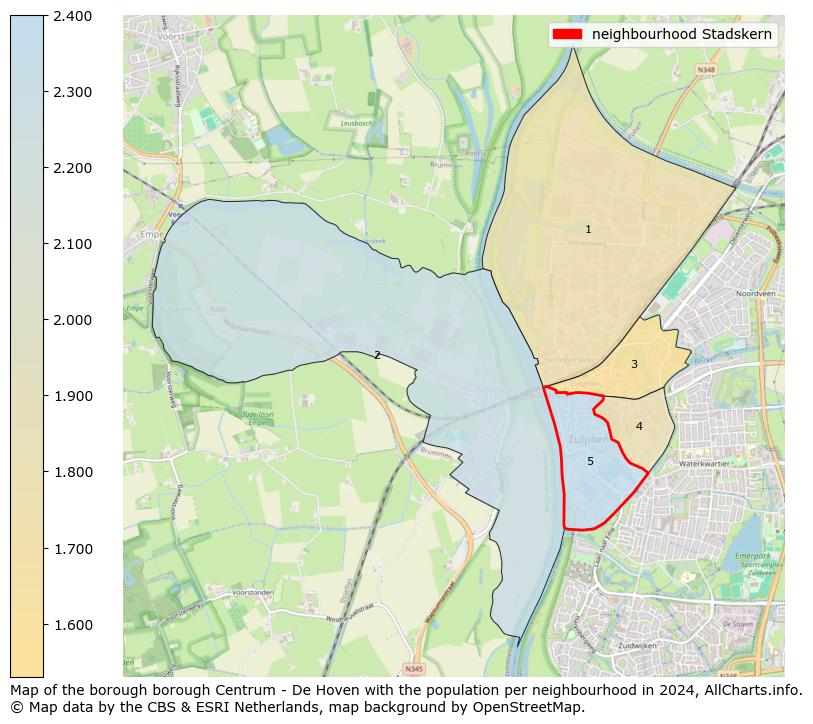 Image of the neighbourhood Stadskern at the map. This image is used as introduction to this page. This page shows a lot of information about the population in the neighbourhood Stadskern (such as the distribution by age groups of the residents, the composition of households, whether inhabitants are natives or Dutch with an immigration background, data about the houses (numbers, types, price development, use, type of property, ...) and more (car ownership, energy consumption, ...) based on open data from the Dutch Central Bureau of Statistics and various other sources!