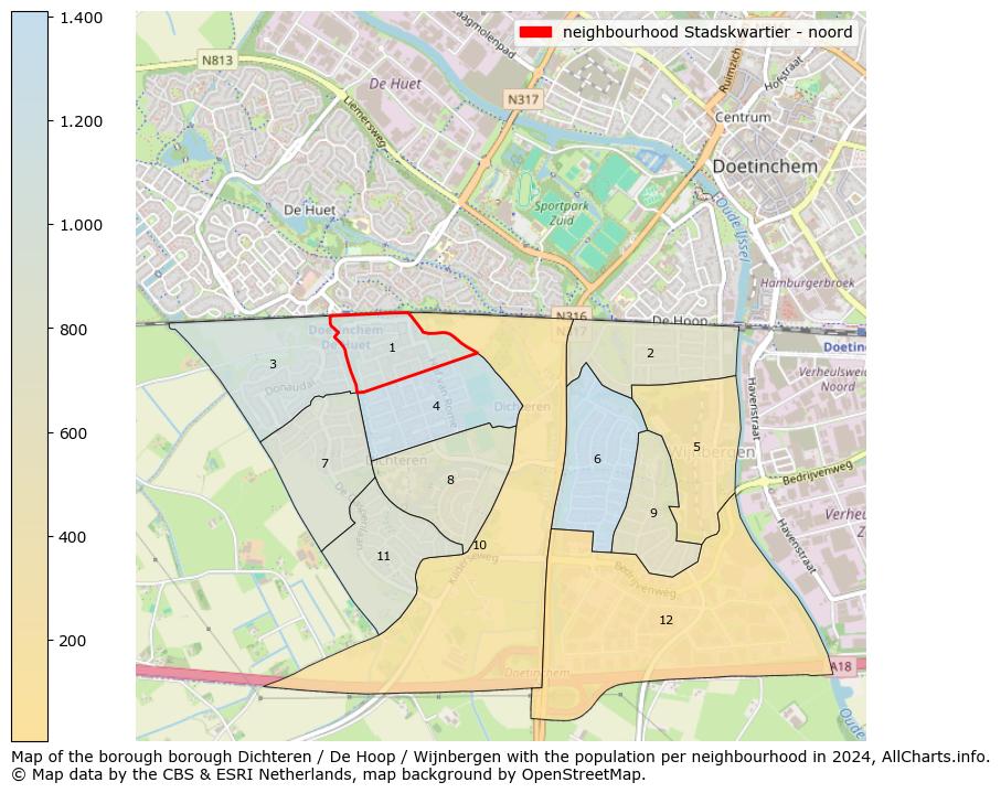 Image of the neighbourhood Stadskwartier - noord at the map. This image is used as introduction to this page. This page shows a lot of information about the population in the neighbourhood Stadskwartier - noord (such as the distribution by age groups of the residents, the composition of households, whether inhabitants are natives or Dutch with an immigration background, data about the houses (numbers, types, price development, use, type of property, ...) and more (car ownership, energy consumption, ...) based on open data from the Dutch Central Bureau of Statistics and various other sources!