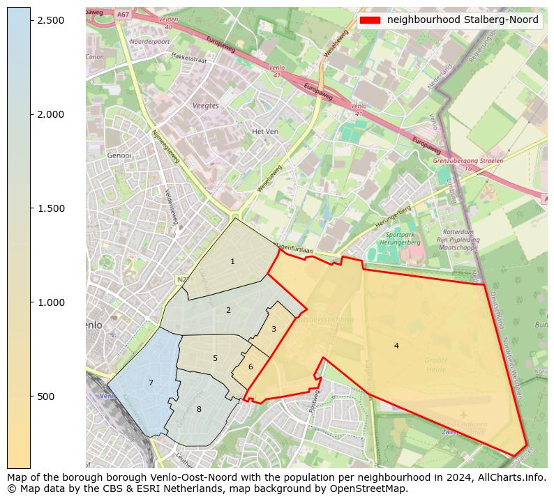 Image of the neighbourhood Stalberg-Noord at the map. This image is used as introduction to this page. This page shows a lot of information about the population in the neighbourhood Stalberg-Noord (such as the distribution by age groups of the residents, the composition of households, whether inhabitants are natives or Dutch with an immigration background, data about the houses (numbers, types, price development, use, type of property, ...) and more (car ownership, energy consumption, ...) based on open data from the Dutch Central Bureau of Statistics and various other sources!