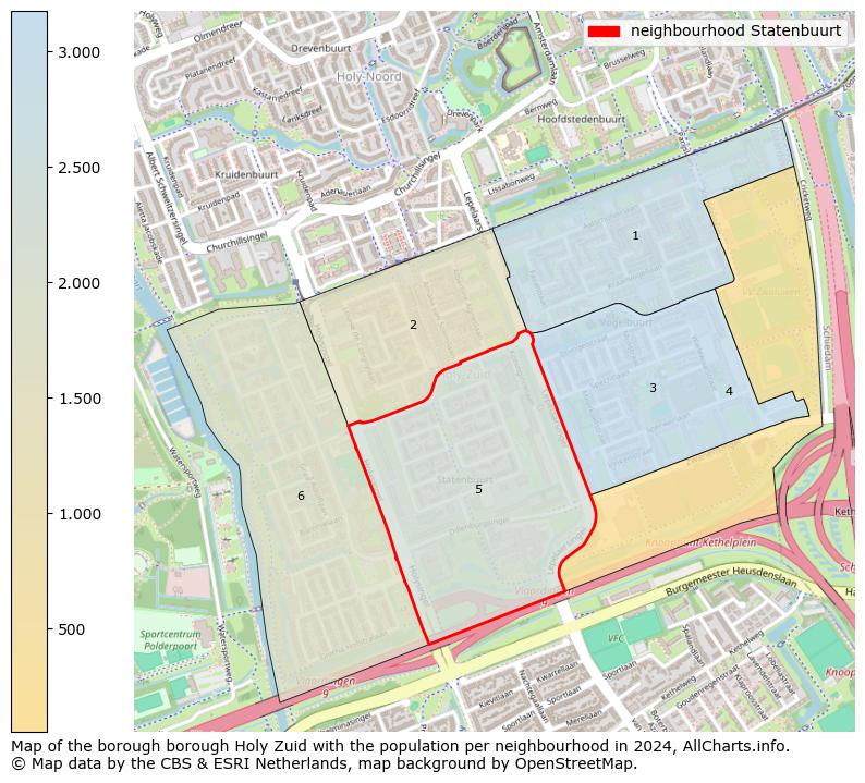 Image of the neighbourhood Statenbuurt at the map. This image is used as introduction to this page. This page shows a lot of information about the population in the neighbourhood Statenbuurt (such as the distribution by age groups of the residents, the composition of households, whether inhabitants are natives or Dutch with an immigration background, data about the houses (numbers, types, price development, use, type of property, ...) and more (car ownership, energy consumption, ...) based on open data from the Dutch Central Bureau of Statistics and various other sources!