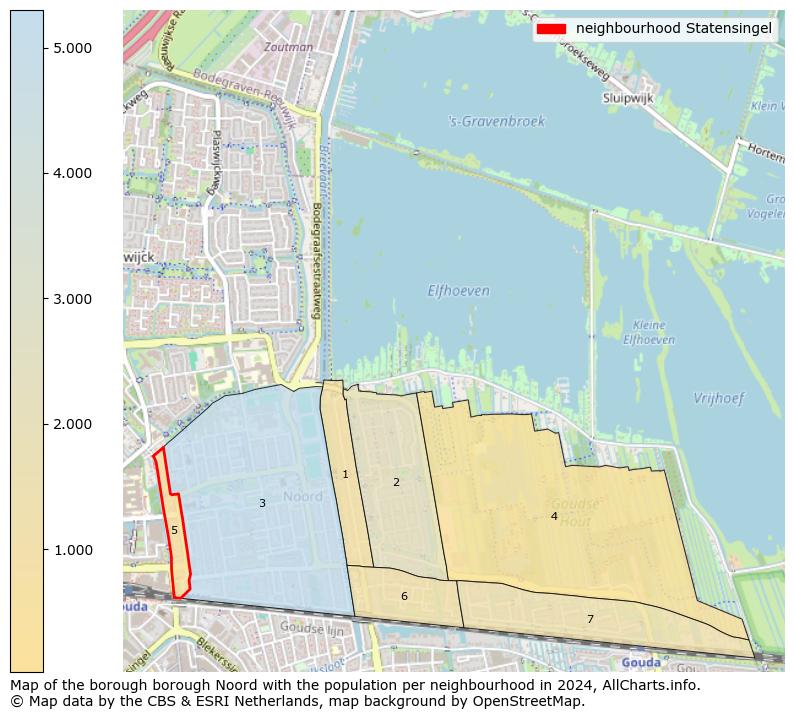 Image of the neighbourhood Statensingel at the map. This image is used as introduction to this page. This page shows a lot of information about the population in the neighbourhood Statensingel (such as the distribution by age groups of the residents, the composition of households, whether inhabitants are natives or Dutch with an immigration background, data about the houses (numbers, types, price development, use, type of property, ...) and more (car ownership, energy consumption, ...) based on open data from the Dutch Central Bureau of Statistics and various other sources!