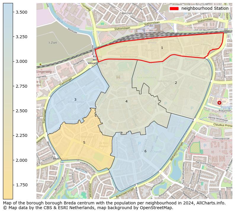 Image of the neighbourhood Station at the map. This image is used as introduction to this page. This page shows a lot of information about the population in the neighbourhood Station (such as the distribution by age groups of the residents, the composition of households, whether inhabitants are natives or Dutch with an immigration background, data about the houses (numbers, types, price development, use, type of property, ...) and more (car ownership, energy consumption, ...) based on open data from the Dutch Central Bureau of Statistics and various other sources!