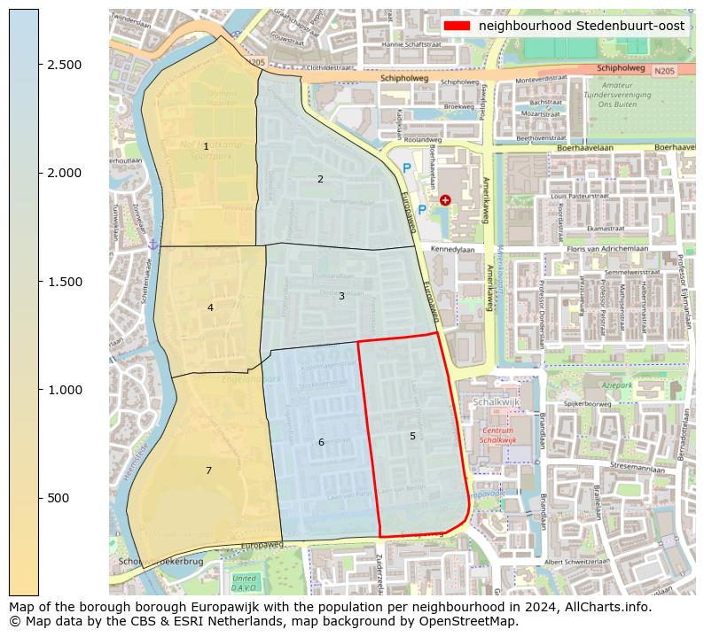 Image of the neighbourhood Stedenbuurt-oost at the map. This image is used as introduction to this page. This page shows a lot of information about the population in the neighbourhood Stedenbuurt-oost (such as the distribution by age groups of the residents, the composition of households, whether inhabitants are natives or Dutch with an immigration background, data about the houses (numbers, types, price development, use, type of property, ...) and more (car ownership, energy consumption, ...) based on open data from the Dutch Central Bureau of Statistics and various other sources!