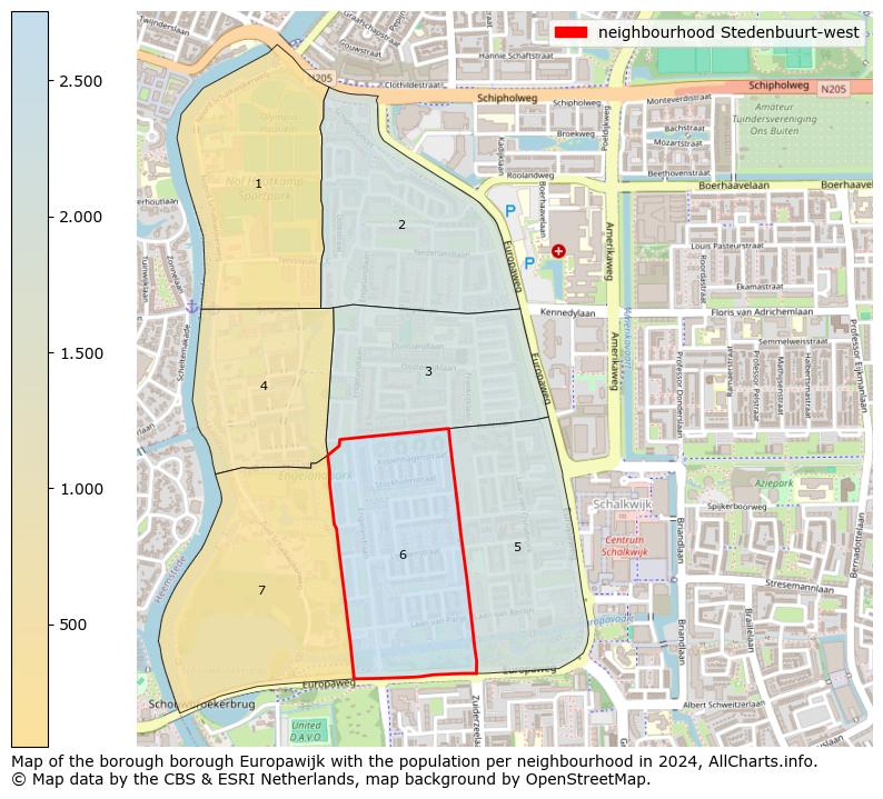 Image of the neighbourhood Stedenbuurt-west at the map. This image is used as introduction to this page. This page shows a lot of information about the population in the neighbourhood Stedenbuurt-west (such as the distribution by age groups of the residents, the composition of households, whether inhabitants are natives or Dutch with an immigration background, data about the houses (numbers, types, price development, use, type of property, ...) and more (car ownership, energy consumption, ...) based on open data from the Dutch Central Bureau of Statistics and various other sources!