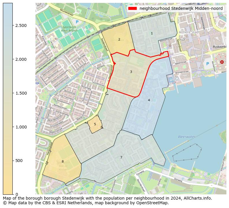 Image of the neighbourhood Stedenwijk Midden-noord at the map. This image is used as introduction to this page. This page shows a lot of information about the population in the neighbourhood Stedenwijk Midden-noord (such as the distribution by age groups of the residents, the composition of households, whether inhabitants are natives or Dutch with an immigration background, data about the houses (numbers, types, price development, use, type of property, ...) and more (car ownership, energy consumption, ...) based on open data from the Dutch Central Bureau of Statistics and various other sources!