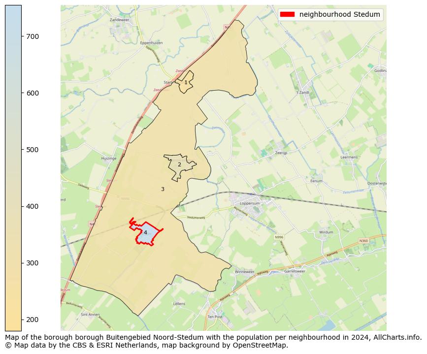 Image of the neighbourhood Stedum at the map. This image is used as introduction to this page. This page shows a lot of information about the population in the neighbourhood Stedum (such as the distribution by age groups of the residents, the composition of households, whether inhabitants are natives or Dutch with an immigration background, data about the houses (numbers, types, price development, use, type of property, ...) and more (car ownership, energy consumption, ...) based on open data from the Dutch Central Bureau of Statistics and various other sources!