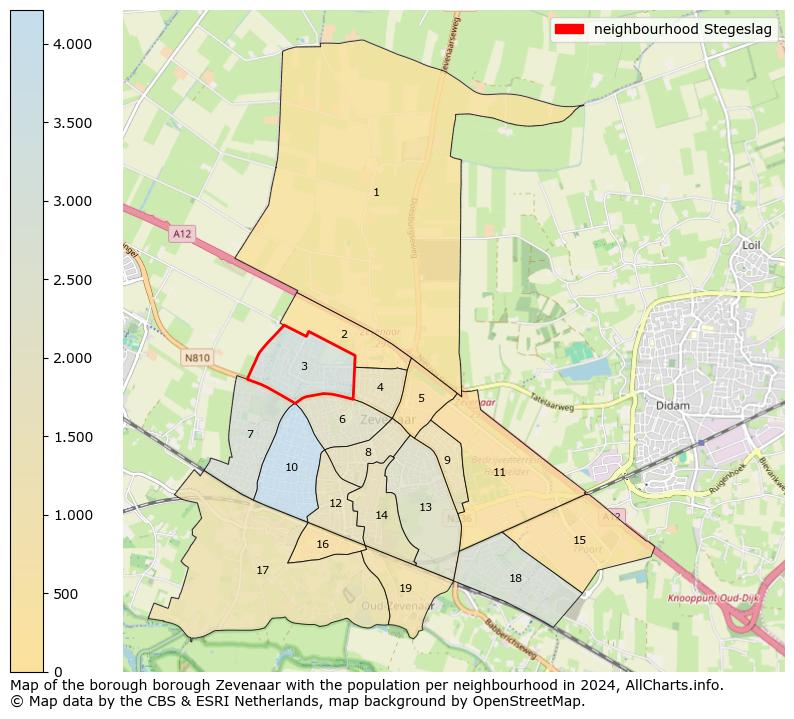 Image of the neighbourhood Stegeslag at the map. This image is used as introduction to this page. This page shows a lot of information about the population in the neighbourhood Stegeslag (such as the distribution by age groups of the residents, the composition of households, whether inhabitants are natives or Dutch with an immigration background, data about the houses (numbers, types, price development, use, type of property, ...) and more (car ownership, energy consumption, ...) based on open data from the Dutch Central Bureau of Statistics and various other sources!