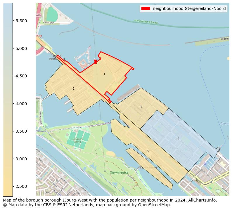 Image of the neighbourhood Steigereiland-Noord at the map. This image is used as introduction to this page. This page shows a lot of information about the population in the neighbourhood Steigereiland-Noord (such as the distribution by age groups of the residents, the composition of households, whether inhabitants are natives or Dutch with an immigration background, data about the houses (numbers, types, price development, use, type of property, ...) and more (car ownership, energy consumption, ...) based on open data from the Dutch Central Bureau of Statistics and various other sources!