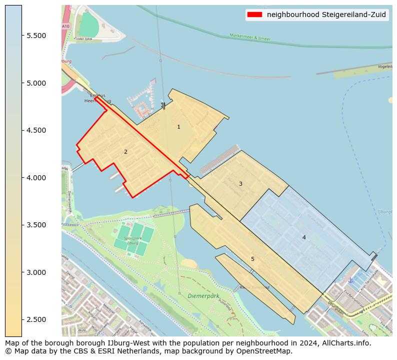 Image of the neighbourhood Steigereiland-Zuid at the map. This image is used as introduction to this page. This page shows a lot of information about the population in the neighbourhood Steigereiland-Zuid (such as the distribution by age groups of the residents, the composition of households, whether inhabitants are natives or Dutch with an immigration background, data about the houses (numbers, types, price development, use, type of property, ...) and more (car ownership, energy consumption, ...) based on open data from the Dutch Central Bureau of Statistics and various other sources!