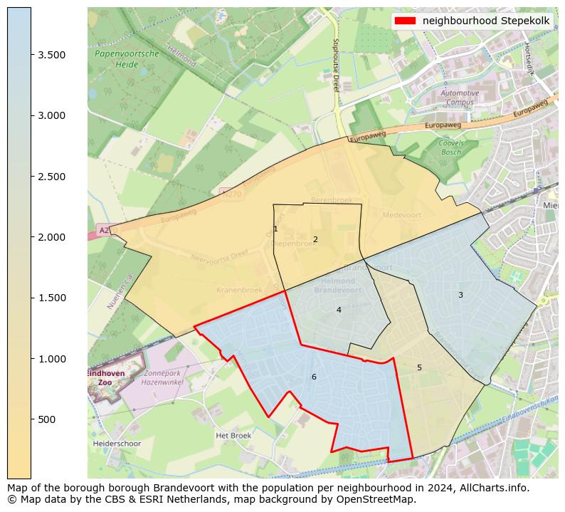 Image of the neighbourhood Stepekolk at the map. This image is used as introduction to this page. This page shows a lot of information about the population in the neighbourhood Stepekolk (such as the distribution by age groups of the residents, the composition of households, whether inhabitants are natives or Dutch with an immigration background, data about the houses (numbers, types, price development, use, type of property, ...) and more (car ownership, energy consumption, ...) based on open data from the Dutch Central Bureau of Statistics and various other sources!