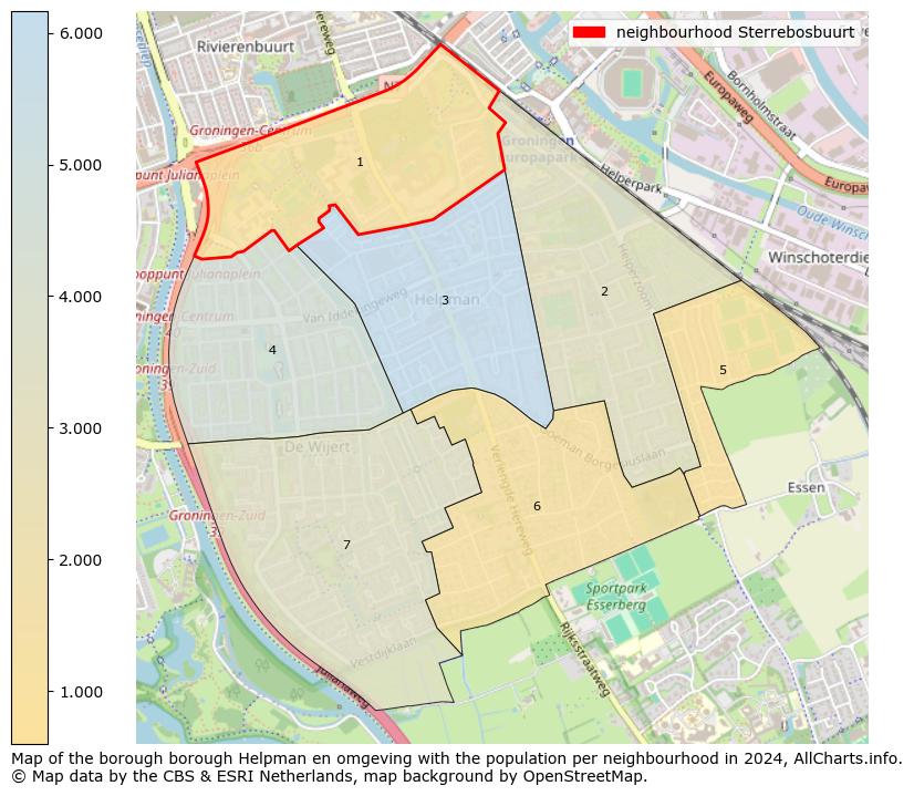 Image of the neighbourhood Sterrebosbuurt at the map. This image is used as introduction to this page. This page shows a lot of information about the population in the neighbourhood Sterrebosbuurt (such as the distribution by age groups of the residents, the composition of households, whether inhabitants are natives or Dutch with an immigration background, data about the houses (numbers, types, price development, use, type of property, ...) and more (car ownership, energy consumption, ...) based on open data from the Dutch Central Bureau of Statistics and various other sources!