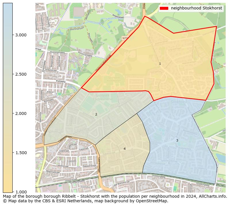 Image of the neighbourhood Stokhorst at the map. This image is used as introduction to this page. This page shows a lot of information about the population in the neighbourhood Stokhorst (such as the distribution by age groups of the residents, the composition of households, whether inhabitants are natives or Dutch with an immigration background, data about the houses (numbers, types, price development, use, type of property, ...) and more (car ownership, energy consumption, ...) based on open data from the Dutch Central Bureau of Statistics and various other sources!