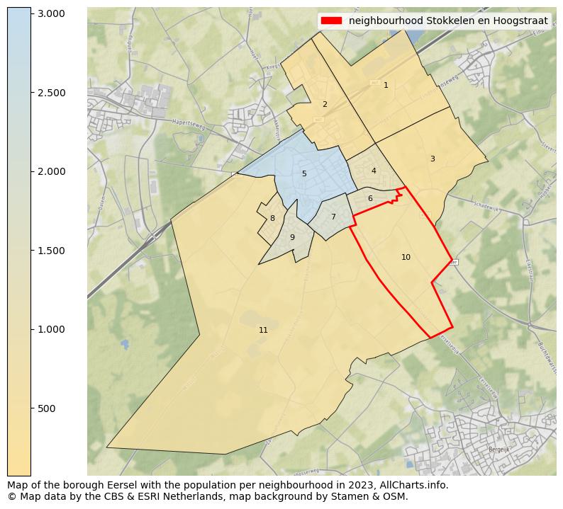 Map of the borough Eersel with the population per neighbourhood in 2023. This page shows a lot of information about residents (such as the distribution by age groups, family composition, gender, native or Dutch with an immigration background, ...), homes (numbers, types, price development, use, type of property, ...) and more (car ownership, energy consumption, ...) based on open data from the Dutch Central Bureau of Statistics and various other sources!