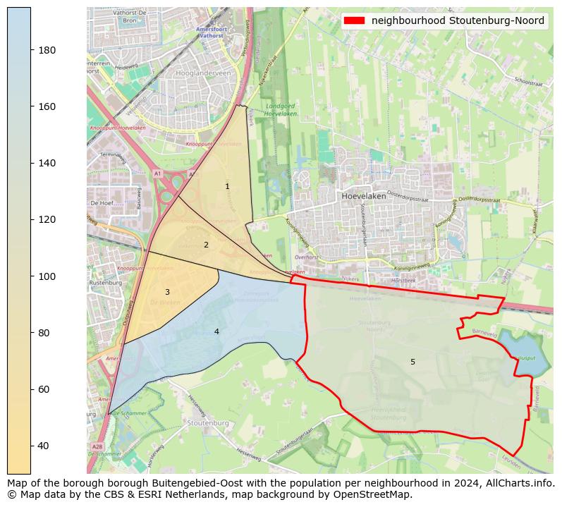 Image of the neighbourhood Stoutenburg-Noord at the map. This image is used as introduction to this page. This page shows a lot of information about the population in the neighbourhood Stoutenburg-Noord (such as the distribution by age groups of the residents, the composition of households, whether inhabitants are natives or Dutch with an immigration background, data about the houses (numbers, types, price development, use, type of property, ...) and more (car ownership, energy consumption, ...) based on open data from the Dutch Central Bureau of Statistics and various other sources!