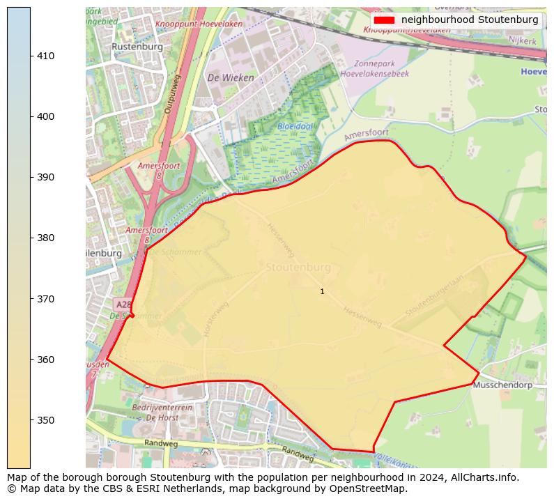 Image of the neighbourhood Stoutenburg at the map. This image is used as introduction to this page. This page shows a lot of information about the population in the neighbourhood Stoutenburg (such as the distribution by age groups of the residents, the composition of households, whether inhabitants are natives or Dutch with an immigration background, data about the houses (numbers, types, price development, use, type of property, ...) and more (car ownership, energy consumption, ...) based on open data from the Dutch Central Bureau of Statistics and various other sources!