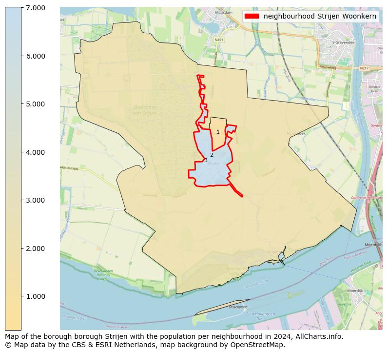 Image of the neighbourhood Strijen Woonkern at the map. This image is used as introduction to this page. This page shows a lot of information about the population in the neighbourhood Strijen Woonkern (such as the distribution by age groups of the residents, the composition of households, whether inhabitants are natives or Dutch with an immigration background, data about the houses (numbers, types, price development, use, type of property, ...) and more (car ownership, energy consumption, ...) based on open data from the Dutch Central Bureau of Statistics and various other sources!