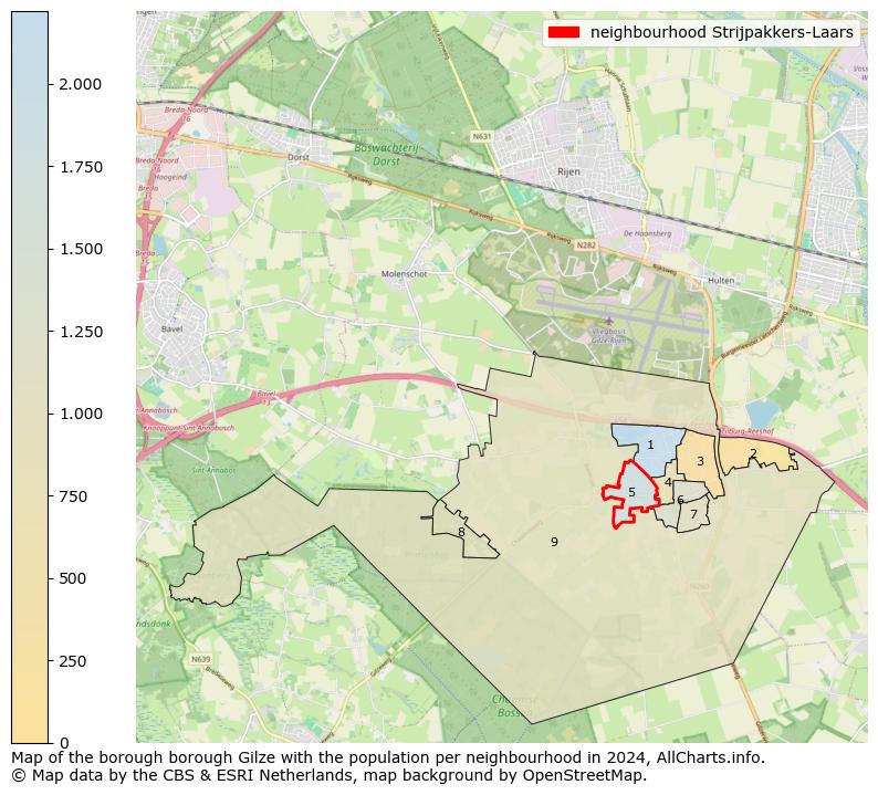 Image of the neighbourhood Strijpakkers-Laars at the map. This image is used as introduction to this page. This page shows a lot of information about the population in the neighbourhood Strijpakkers-Laars (such as the distribution by age groups of the residents, the composition of households, whether inhabitants are natives or Dutch with an immigration background, data about the houses (numbers, types, price development, use, type of property, ...) and more (car ownership, energy consumption, ...) based on open data from the Dutch Central Bureau of Statistics and various other sources!