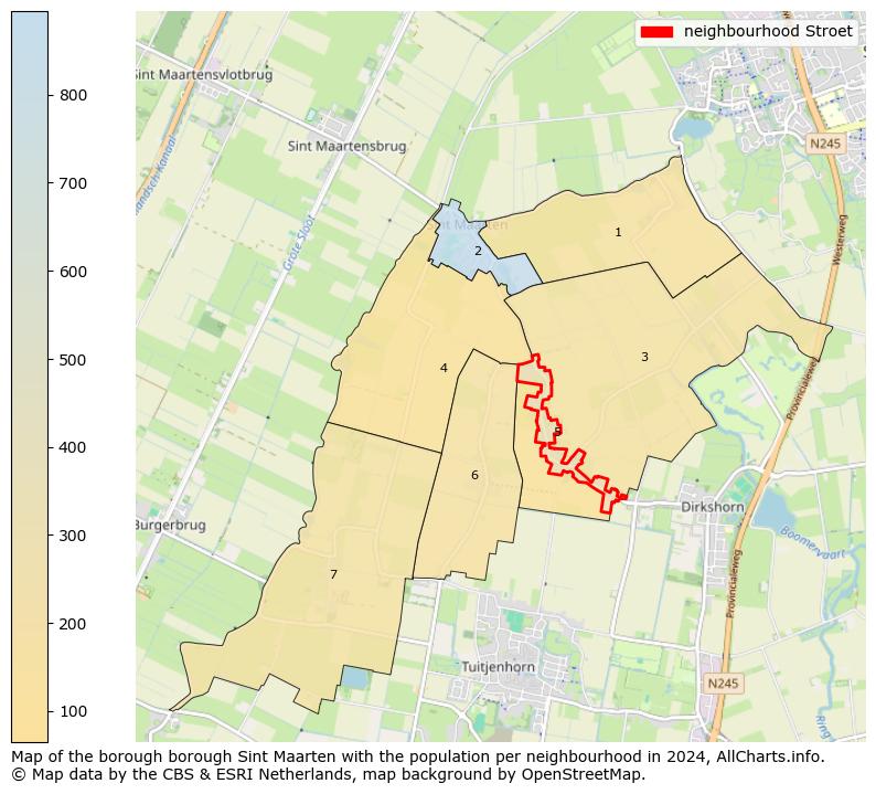 Image of the neighbourhood Stroet at the map. This image is used as introduction to this page. This page shows a lot of information about the population in the neighbourhood Stroet (such as the distribution by age groups of the residents, the composition of households, whether inhabitants are natives or Dutch with an immigration background, data about the houses (numbers, types, price development, use, type of property, ...) and more (car ownership, energy consumption, ...) based on open data from the Dutch Central Bureau of Statistics and various other sources!