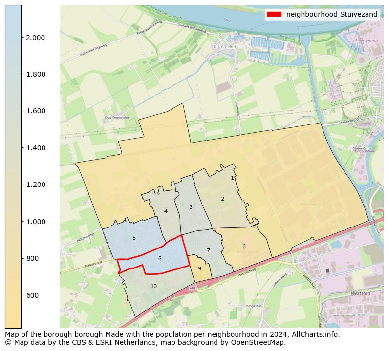 Image of the neighbourhood Stuivezand at the map. This image is used as introduction to this page. This page shows a lot of information about the population in the neighbourhood Stuivezand (such as the distribution by age groups of the residents, the composition of households, whether inhabitants are natives or Dutch with an immigration background, data about the houses (numbers, types, price development, use, type of property, ...) and more (car ownership, energy consumption, ...) based on open data from the Dutch Central Bureau of Statistics and various other sources!