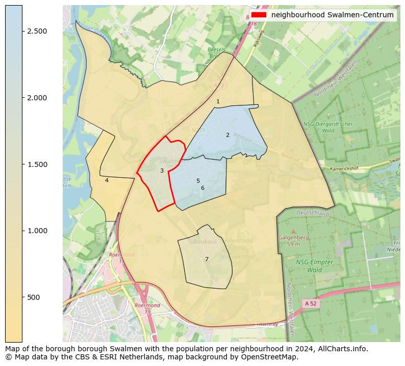 Image of the neighbourhood Swalmen-Centrum at the map. This image is used as introduction to this page. This page shows a lot of information about the population in the neighbourhood Swalmen-Centrum (such as the distribution by age groups of the residents, the composition of households, whether inhabitants are natives or Dutch with an immigration background, data about the houses (numbers, types, price development, use, type of property, ...) and more (car ownership, energy consumption, ...) based on open data from the Dutch Central Bureau of Statistics and various other sources!