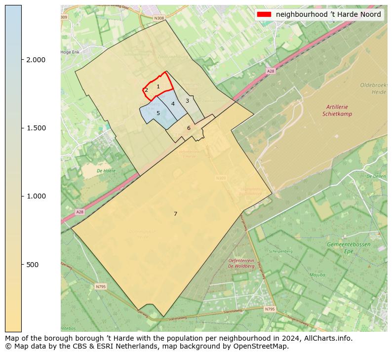 Image of the neighbourhood ’t Harde Noord at the map. This image is used as introduction to this page. This page shows a lot of information about the population in the neighbourhood ’t Harde Noord (such as the distribution by age groups of the residents, the composition of households, whether inhabitants are natives or Dutch with an immigration background, data about the houses (numbers, types, price development, use, type of property, ...) and more (car ownership, energy consumption, ...) based on open data from the Dutch Central Bureau of Statistics and various other sources!