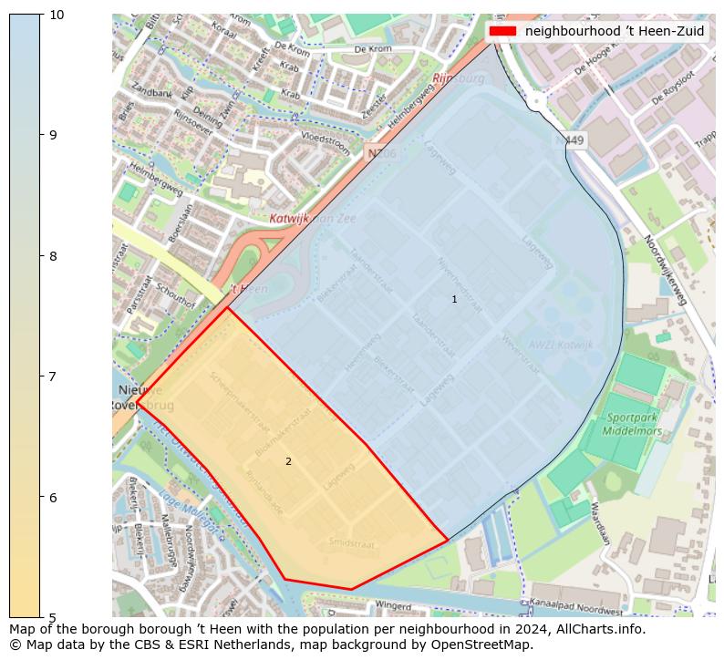 Image of the neighbourhood ’t Heen-Zuid at the map. This image is used as introduction to this page. This page shows a lot of information about the population in the neighbourhood ’t Heen-Zuid (such as the distribution by age groups of the residents, the composition of households, whether inhabitants are natives or Dutch with an immigration background, data about the houses (numbers, types, price development, use, type of property, ...) and more (car ownership, energy consumption, ...) based on open data from the Dutch Central Bureau of Statistics and various other sources!