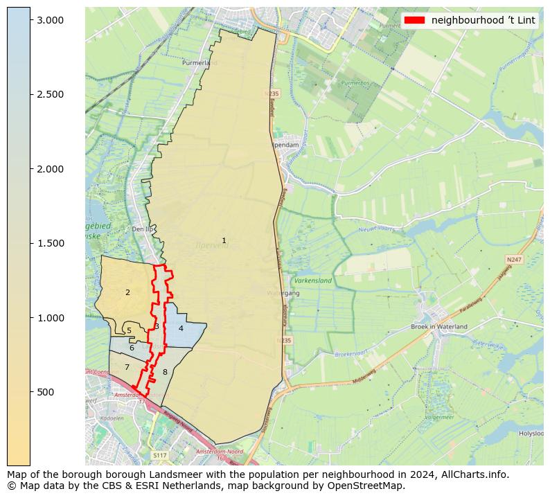 Image of the neighbourhood ’t Lint at the map. This image is used as introduction to this page. This page shows a lot of information about the population in the neighbourhood ’t Lint (such as the distribution by age groups of the residents, the composition of households, whether inhabitants are natives or Dutch with an immigration background, data about the houses (numbers, types, price development, use, type of property, ...) and more (car ownership, energy consumption, ...) based on open data from the Dutch Central Bureau of Statistics and various other sources!