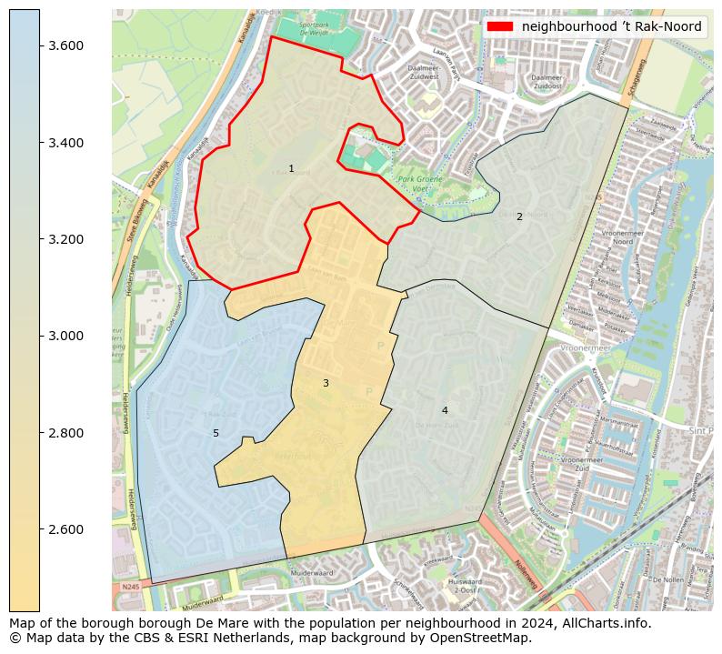 Image of the neighbourhood ’t Rak-Noord at the map. This image is used as introduction to this page. This page shows a lot of information about the population in the neighbourhood ’t Rak-Noord (such as the distribution by age groups of the residents, the composition of households, whether inhabitants are natives or Dutch with an immigration background, data about the houses (numbers, types, price development, use, type of property, ...) and more (car ownership, energy consumption, ...) based on open data from the Dutch Central Bureau of Statistics and various other sources!