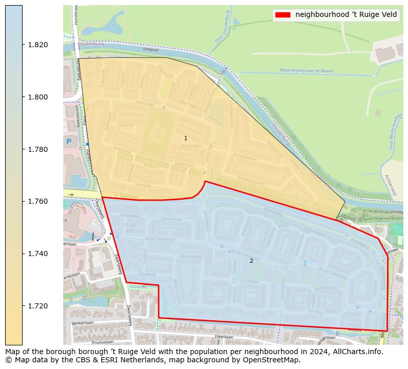 Image of the neighbourhood ’t Ruige Veld at the map. This image is used as introduction to this page. This page shows a lot of information about the population in the neighbourhood ’t Ruige Veld (such as the distribution by age groups of the residents, the composition of households, whether inhabitants are natives or Dutch with an immigration background, data about the houses (numbers, types, price development, use, type of property, ...) and more (car ownership, energy consumption, ...) based on open data from the Dutch Central Bureau of Statistics and various other sources!